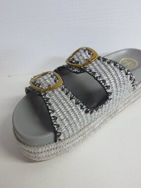 Maker's Shoes - MKS Clara Platform Sandals - Gray - US 6-10